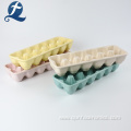 Colorful Speckled Ceramic Egg Plate